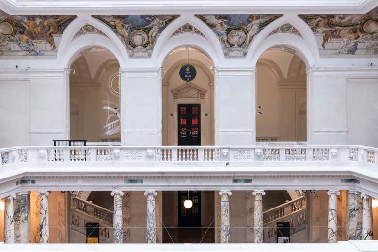 Un balcone del Nuovo Palazzo di Hofburg
