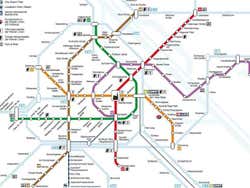 Mappa della metropolitana di Vienna