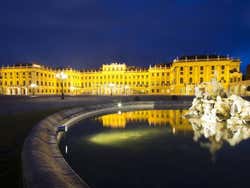 Castello di Schönbrunn al tramonto