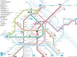 Mappa della metropolitana di Vienna